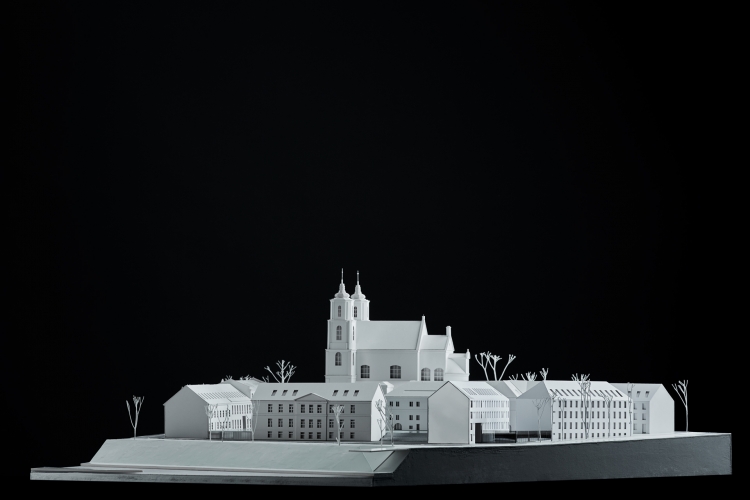 istorinė architektūra Vilniuje, Šv. Jokūbo ligoninės konversija, urbanistinė integracija, Vilniaus senamiesčio projektai, kultūros paveldo derinimas, viešoji erdvė su vaizdu,