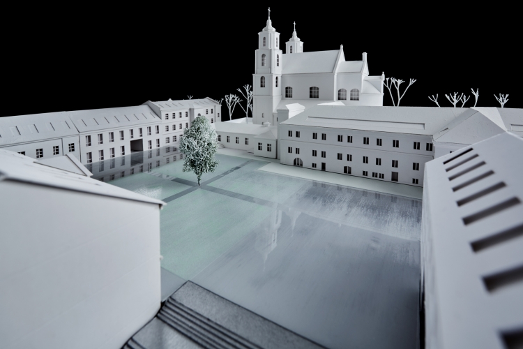 istorinė architektūra Vilniuje, Šv. Jokūbo ligoninės konversija, urbanistinė integracija, Vilniaus senamiesčio projektai, kultūros paveldo derinimas, viešoji erdvė su vaizdu, 